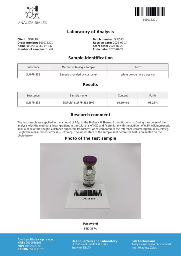 SLU 5mg COA Summary